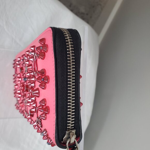Christian Louboutin Panettone logo studs Zip Around Long Wallet - Picture 6 of 13